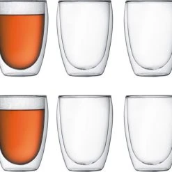 Latte Cups Bodum Pavina Double Wall Glass