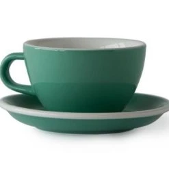 Latte Cups Acme Large Latte Cup 280 Ml + Saucer 15 Cm