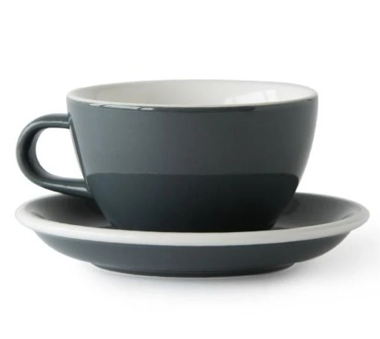 Latte Cups Acme Large Latte Cup 280 Ml + Saucer 15 Cm 3 Latte Cups Acme Large Latte Cup 280 Ml + Saucer 15 Cm