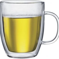 Coffee Mugs Bodum Bistro Double Walled Glass Mug, 2 Pcs